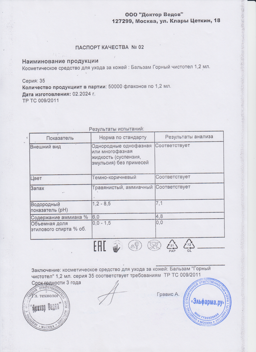 Паспорт №022024